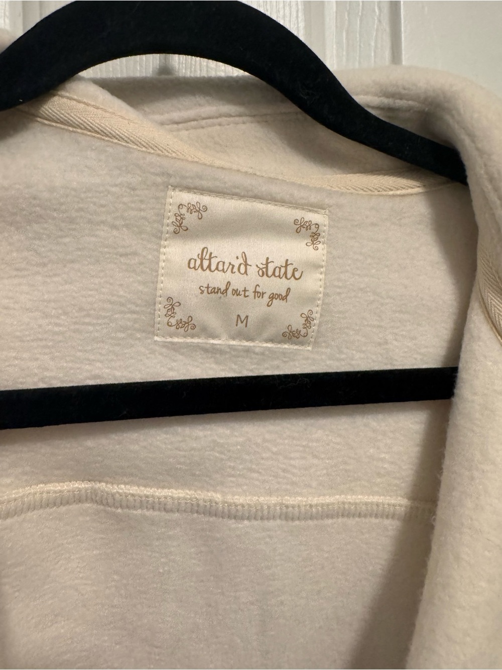 Altar'd State Cream Cropped Button-Front Jacket - Picture 3 of 4